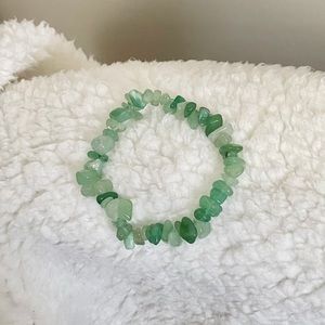 handmade green adventurine crystal bracelet